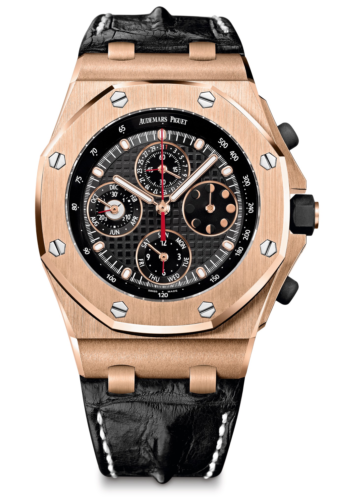 Audemars Piguet Royal Oak Offshore Perpetual Calendar Chronograph Pink Gold watch REF: 26209OR.OO.D101CR.01 - Click Image to Close